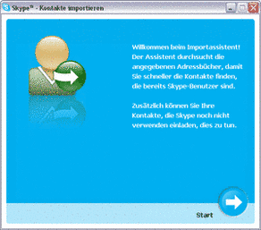Skype Kontakte importieren